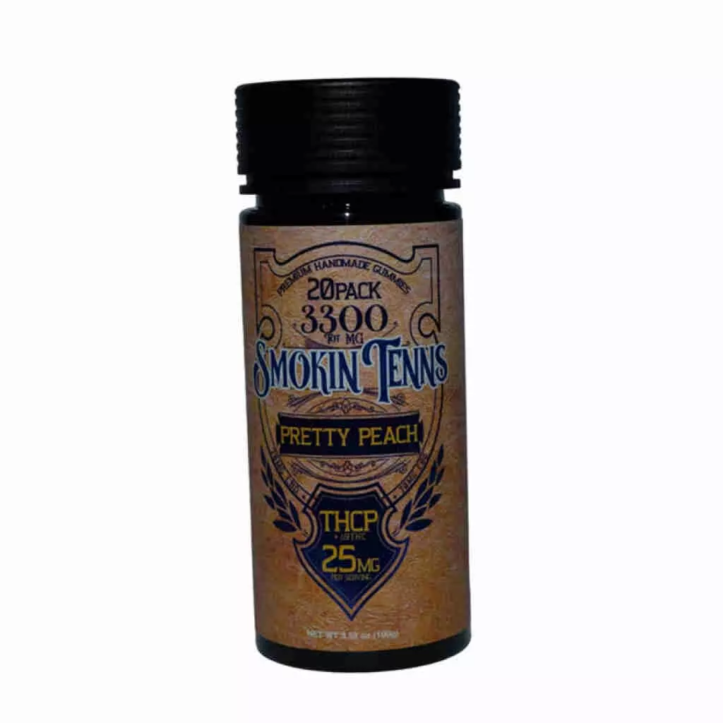 Smokin Tenns THCP Gummies 165 mg 20 st - (Pretty Peach) Till salu