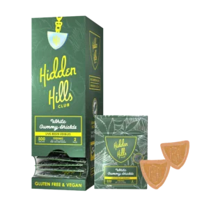 Köp Hidden Hills Live Resin Ätbara Sköldar 1000mg 2st