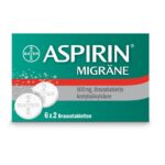 Köp ASPIRIN Migrän Brustabletter, 12 tabletter online
