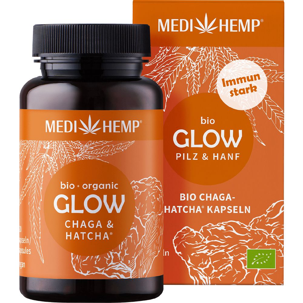 Köp MEDIHEMP Bio Glow Chaga Hatcha® Kapseln Online