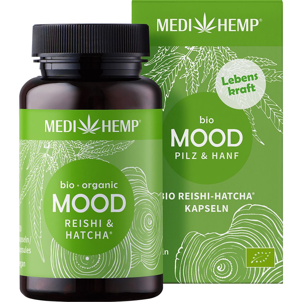 Köp MEDIHEMP Bio MOOD Reishi-HATCHA® Kapseln