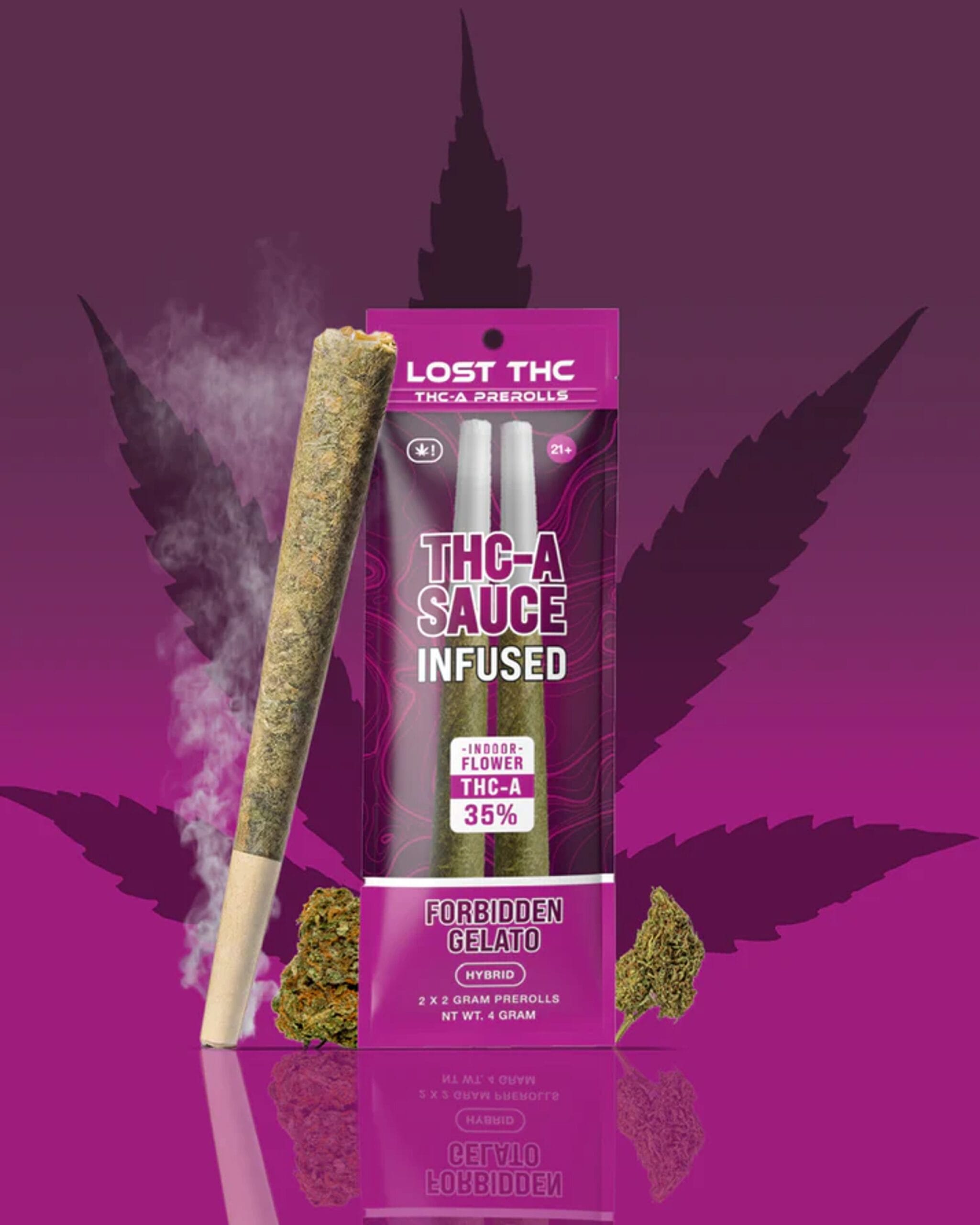 Lost THC THCa-såsförrullar (2 x 2 g) — Till salu