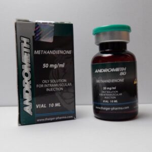 Köp Andrometh 50, Methandienon-Injektionslösung, Thaiger Pharma, 50 mg/ml, 10 ml Online