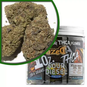 Dazed THCa Premium Indoor-Blüten 1oz - Sour Diesel online kaufen