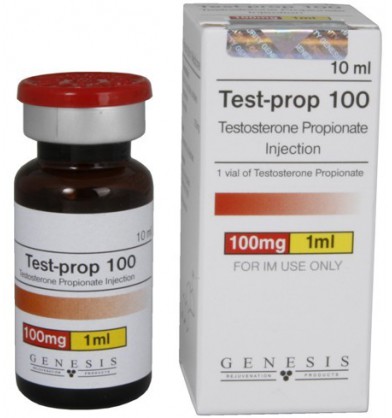 Köp Test-Prop 100 (Testosteronpropionat) från Genesis, 100 mg/ml, 10 ml online.