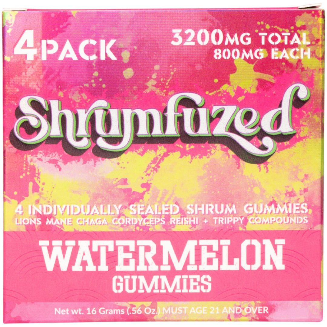 Köp Shrumfuzed Pilzgummibärchen– Wassermelone Online