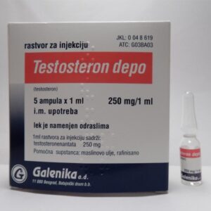 Köp Testosteron Depo Galenika, 250 mg / ml, 1 amp online